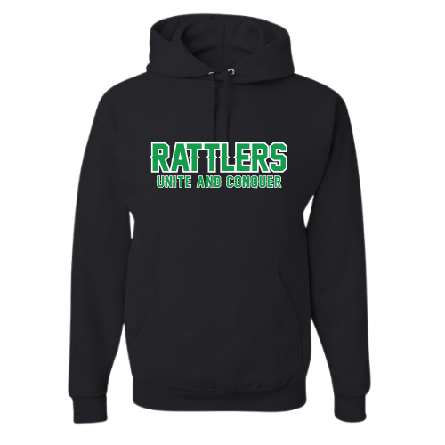 The Rattlers Hoodie - Green Letters