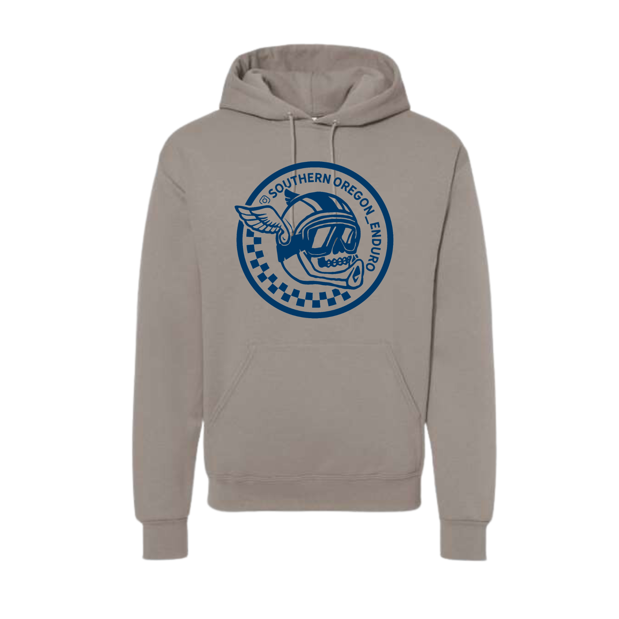 Enduro Skull Hoodie - Grey