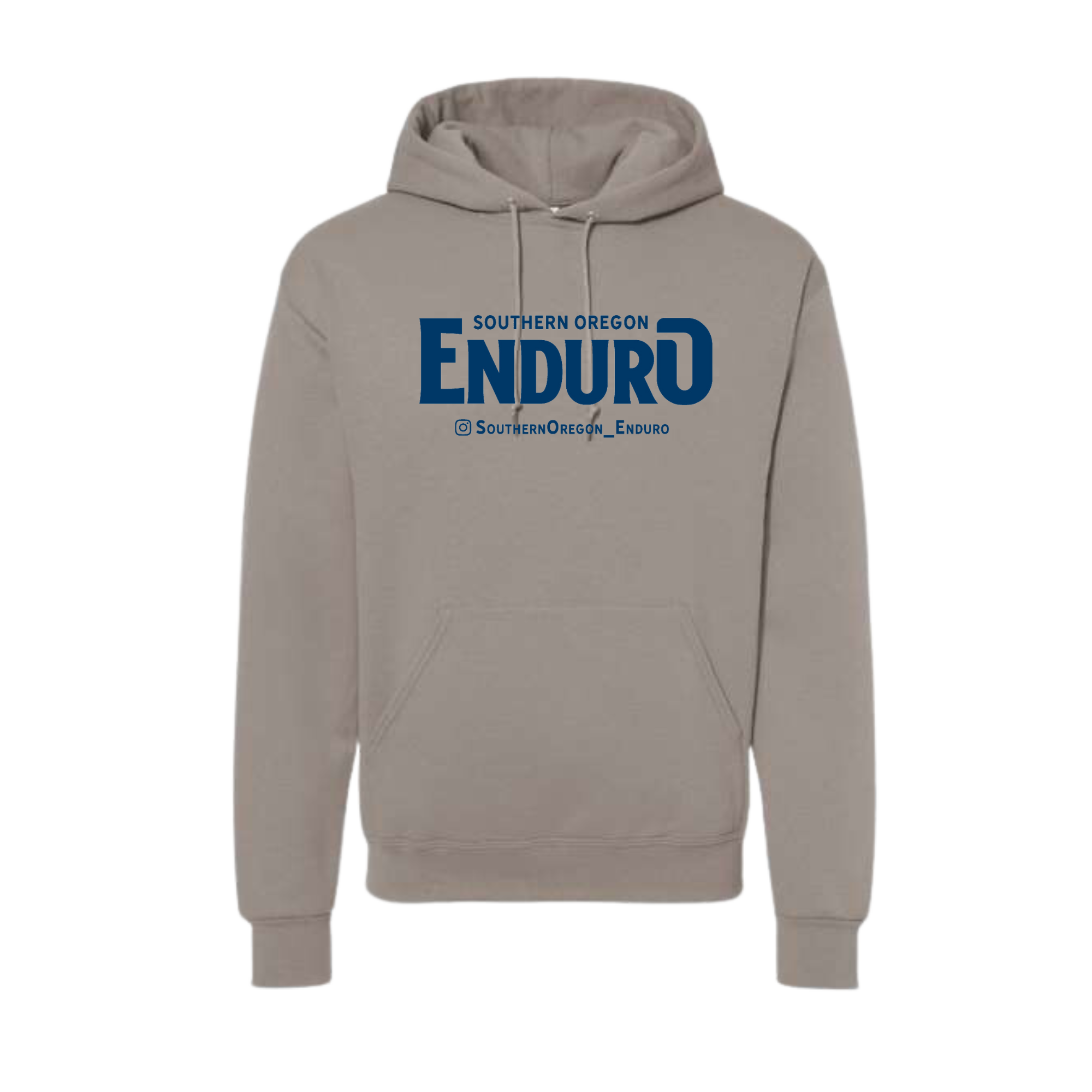 Enduro Logo Hoodie - Grey/Blue