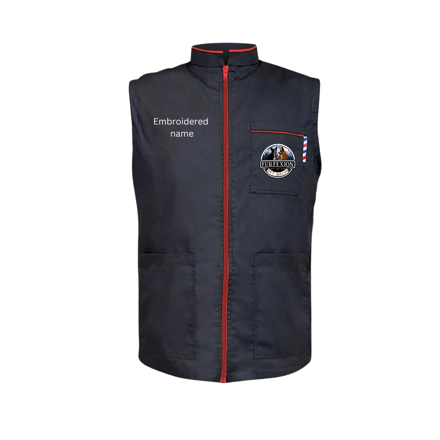 Furfexion Smock Black and Red