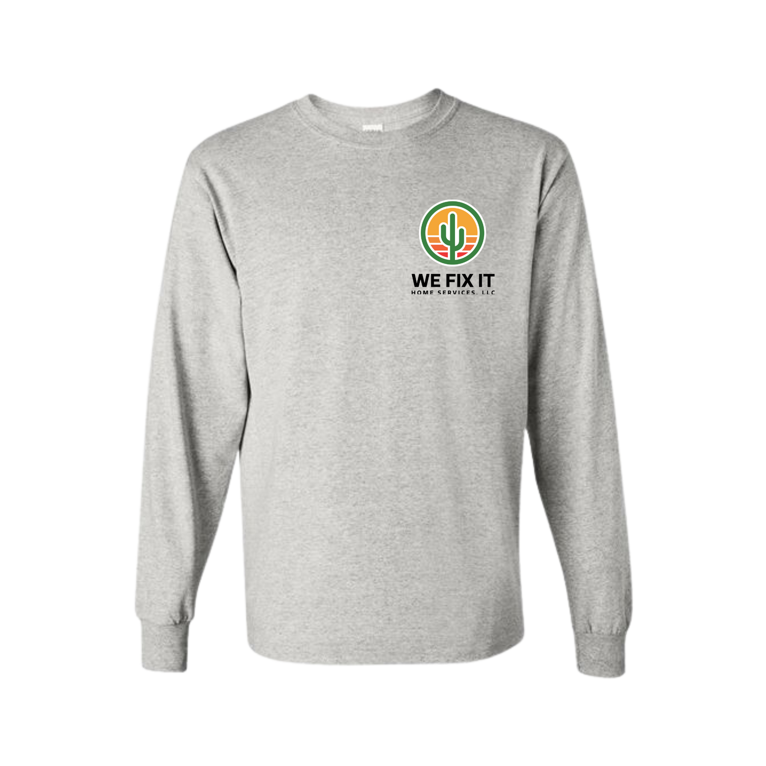 We Fix It Long Sleeve Shirt  - Grey