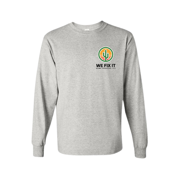 We Fix It Long Sleeve Shirt  - Grey